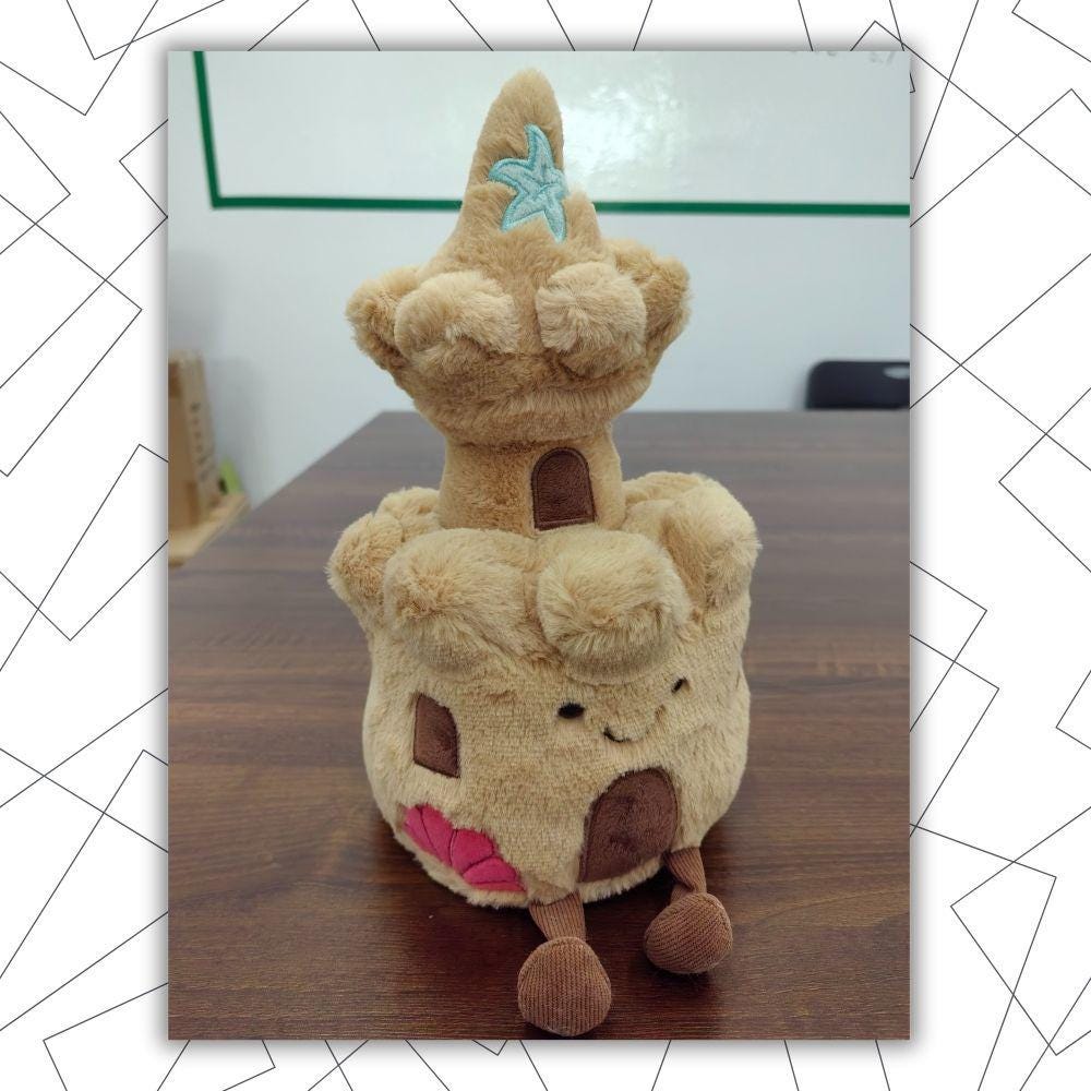 thumbnail image 2 of Jellycat Amuseables Sandcastle Stuffed Toy – 11.8 Inches, NWT – Perfect Beachy Gift 2 of 4