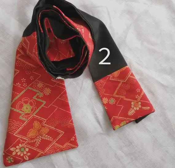 Vintage Kimono Headband Scarf: Japanese Pattern H… - image 2