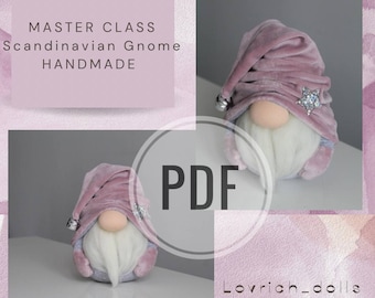 Gnome sewing pattern , patterns gonk pdf,  tutorial gonk