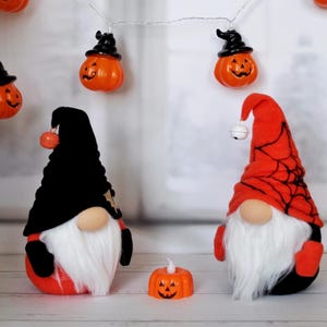 Halloween Gnome: Fleece Scandinavian Autumn Decor