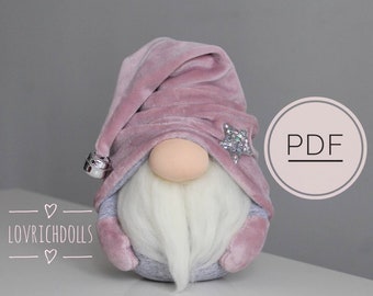 Gnome sewing pattern,patterns gonk pdf, instructions pdf