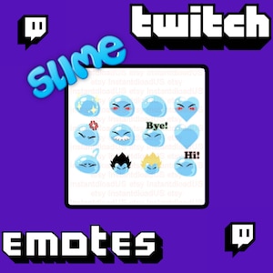 Slime Twitch Loyalty Stream Emotes - Emoji
