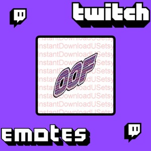 OOF Twitch Sub Emote - Twitch Emoji