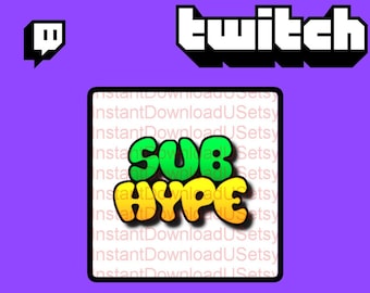 SubHype Twitch Stream Emote - Sub Hype Emote- PNG Transparent