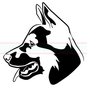 German Shepherd Dog Logo Logo || .SVG .PNG Clipart Cricut Vector