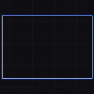 Blue Neon Glow Webcam Twitch Stream Overlay Frame