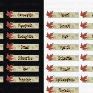 Maple Leaf Autumn Twitch Panels