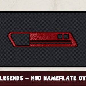 Nakładka HUD paska zdrowia Apex Legends – czerwona (pojedyncza)