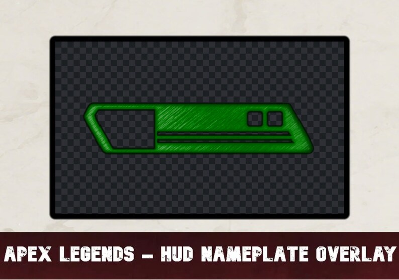 Apex Legends Healthbar HUD Overlay Green single Etsy