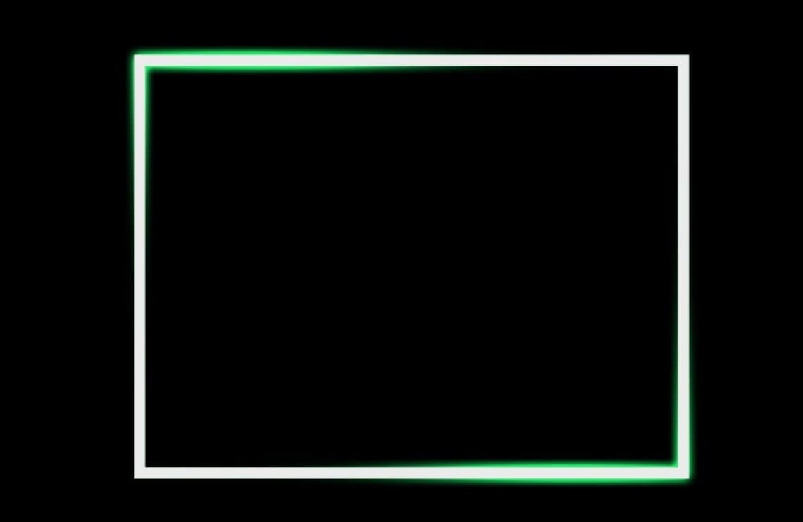 Neon Green Glow cam Twitch Stream Overlay Frame Thin Etsy Australia