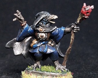 Kenku Stregone Dipinto Mini (da Reaper 77471) Tengu Druido Combattente Ranger Stregone Wizard Sorcerer D&D Pathfinder RpG Dungeons Draghi