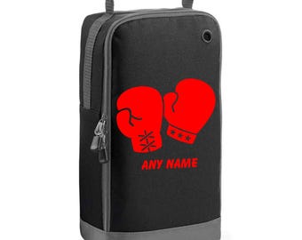 Personalised Boxing, Boxing Gloves Print Boot Bag Kids, School PE Boot bag  Bootbag, Football club