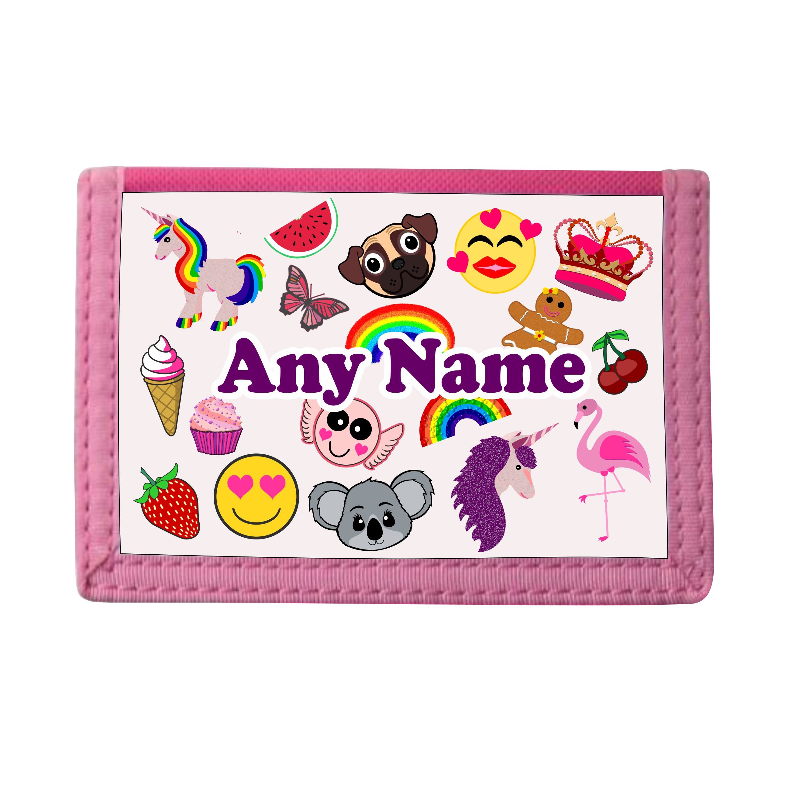 girls velcro wallet
