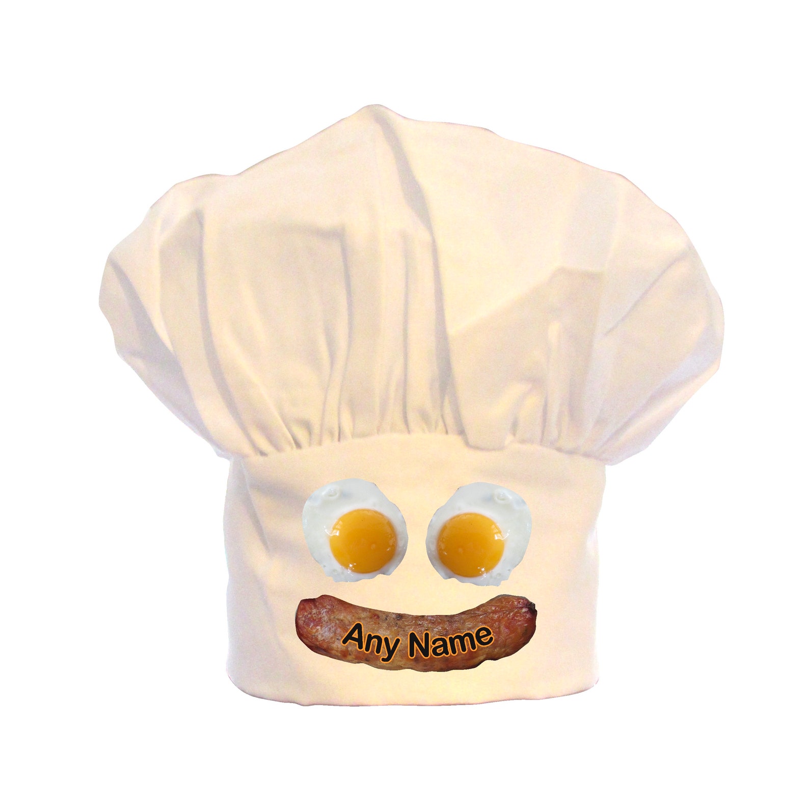 Personalised Sausage & Egg Face Print Unisex Chefs Hat Etsy