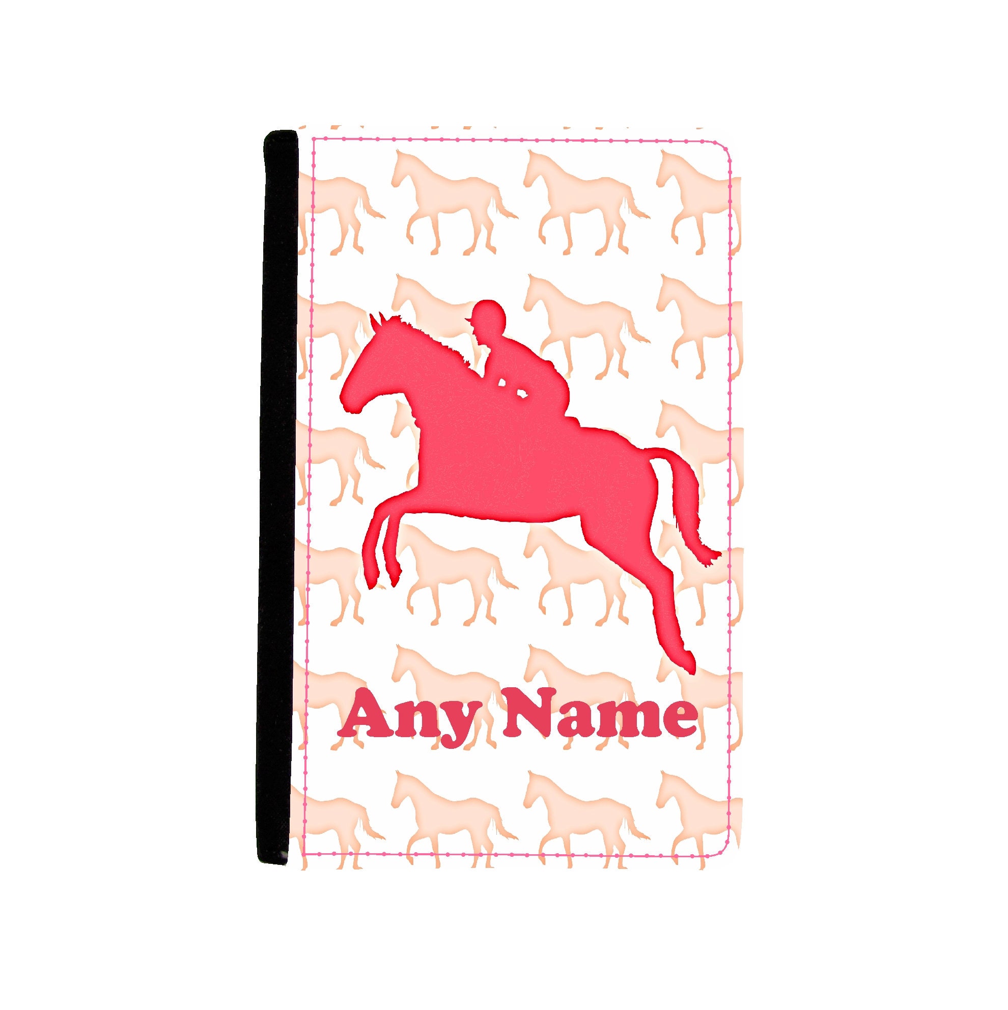 Personalised Horse Jump Print Passport Cover Etsy