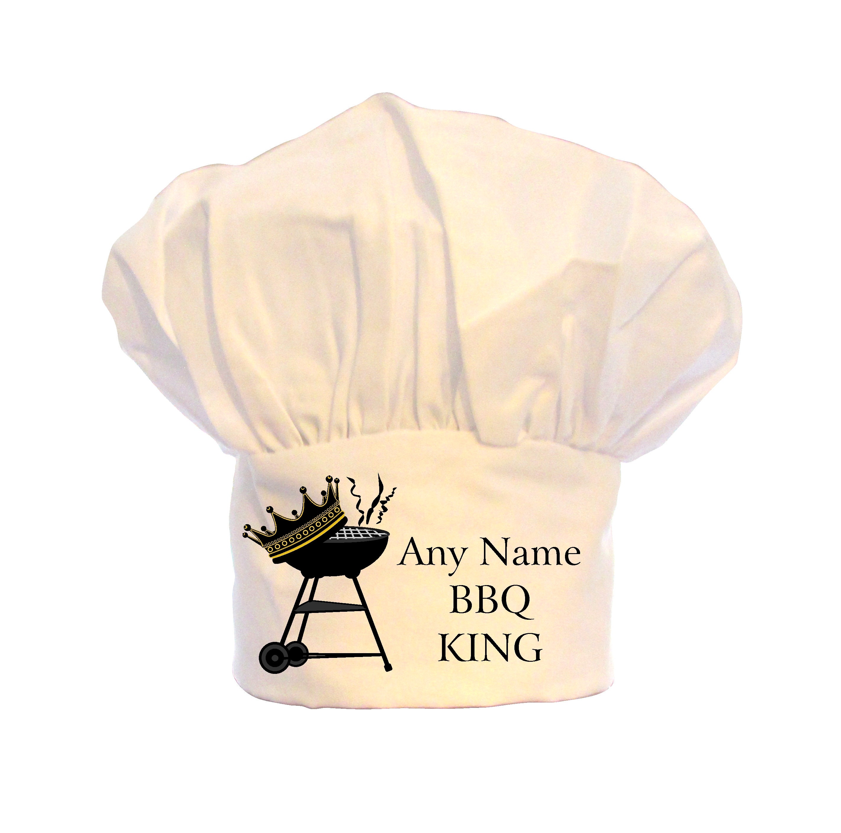 Personalised BBQ Barbecue King Print Unisex Chefs Hat Etsy UK