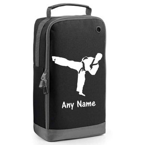 Personalised Kickboxer Martial Arts Print Boot Bag Kids, School PE Boot bag  Football club