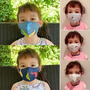 BLOW OUT Kids Face Mask, Summer Face mask Unisex Cotton Washable Anti-Dust Reusable Mouth Mask, 100% Cotton Face Mask - 3 Pack FREE Shipping