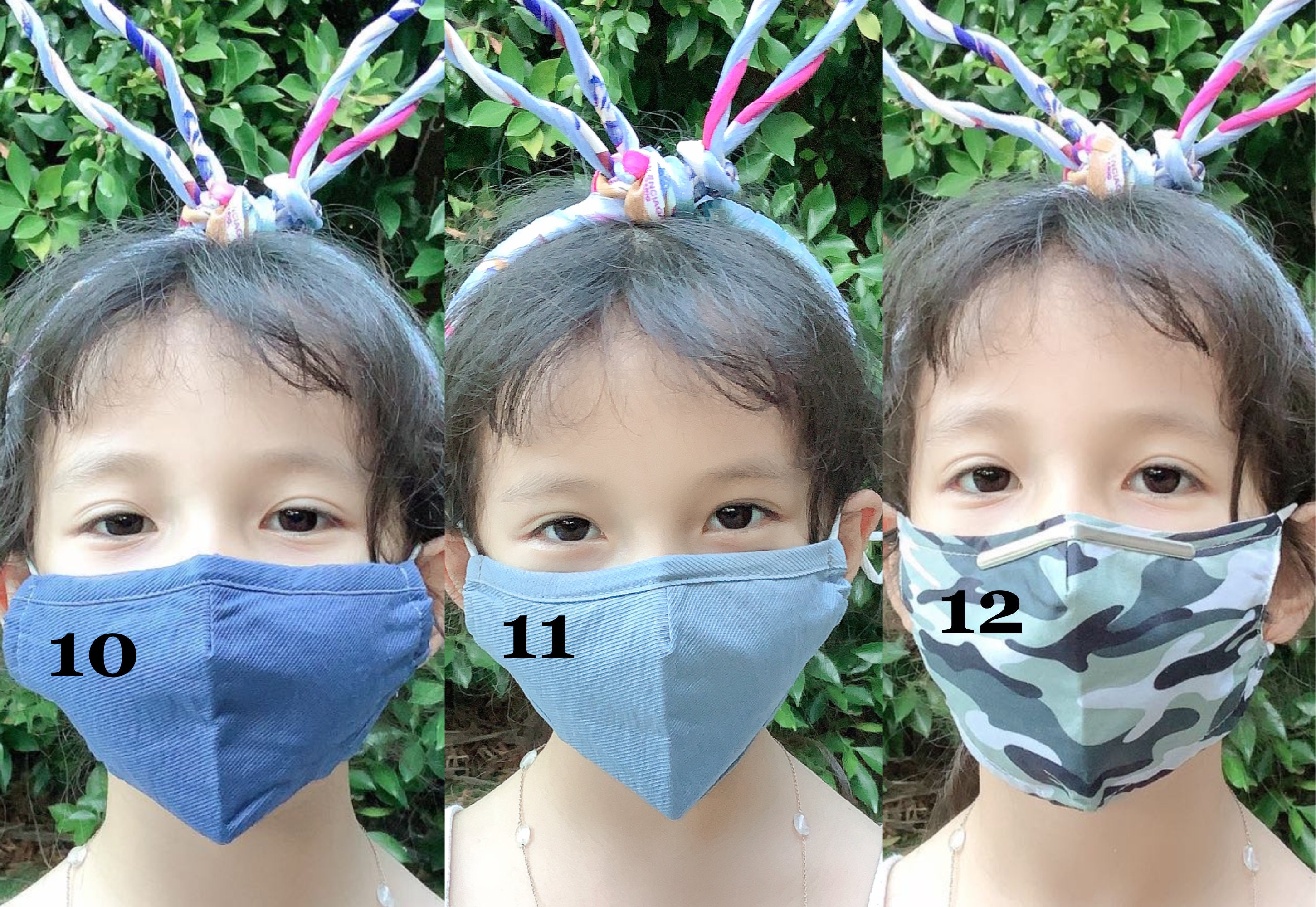 KIDS FACE MASK with Filter Pocket Made in U.S.A Cotton Etsy