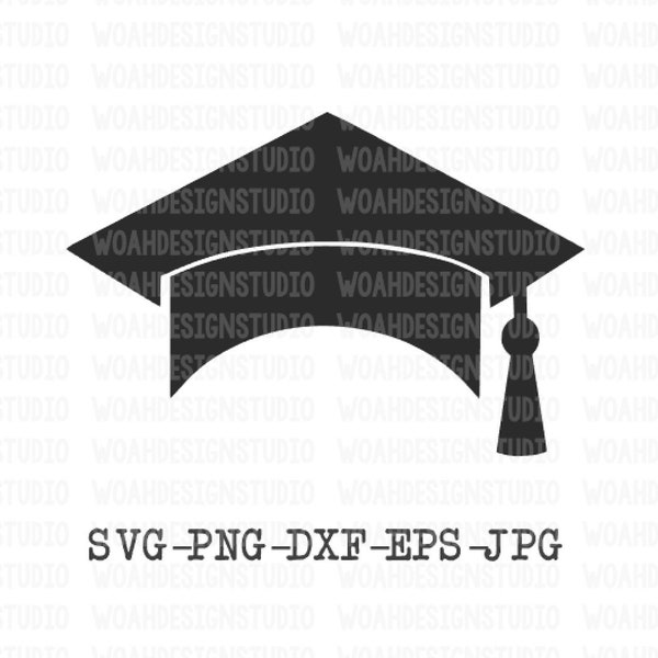 Graduation Cap Svg - Etsy