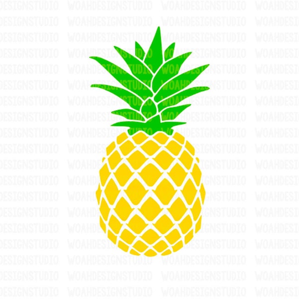 Pineapple SVG, Pineapple, Monogram Frames SVG, Summer Svg, Svg Files, Cricut and Silhouette Cut Files