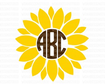 Free Free 208 Sunflower Initial Svg SVG PNG EPS DXF File