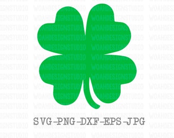 Clover SVG, Lucky SVG, Shamrock Svg, Saint Patrick’s Day SVG, Saint Paddy’s Svg, Svg Files, Cricut et Silhouette Cut Files