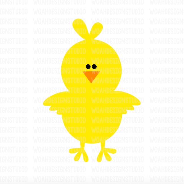 Chick SVG, Easter Chick SVG, Easter Svg, Cutting Files for Silhouette and Cricut, Easter SVG, Cutting Files