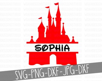 Free Free 183 Monogram Disney Castle Svg SVG PNG EPS DXF File