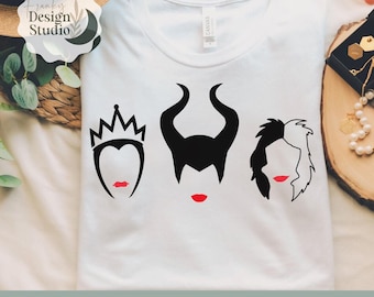 Skurkar Svg, Onda Drottningen Svg, Cruella Svg, SVG-filer, Cricut och Silhouette Svg-filer