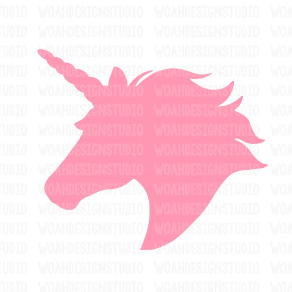 Unicorn Head SVG, Unicorn SVG, Svg Files, Cricut SVG, Silhouette Svg, Cutting Files