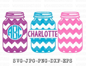 Download Monogram Jar Svg Etsy