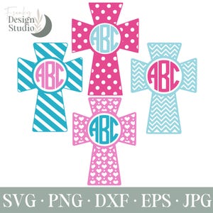 Monograma de cruz SVG, Pascua SVG, Cruz Chevron, Cruces SVG, SVG cristiano, Jesús SVG, Archivos de corte de Cricut y Silhouette