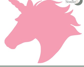 Unicorn Head SVG, Unicorn SVG, Svg Files, Cricut SVG, Silhouette Svg, Cutting Files