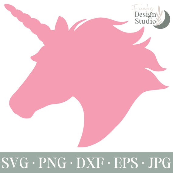 Unicorn Head SVG: Cricut & Silhouette Cutting Files
