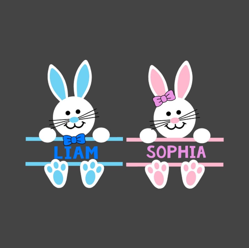 Download Easter Bunny Svg Easter Bunny Split Svg Cutting Files For Etsy