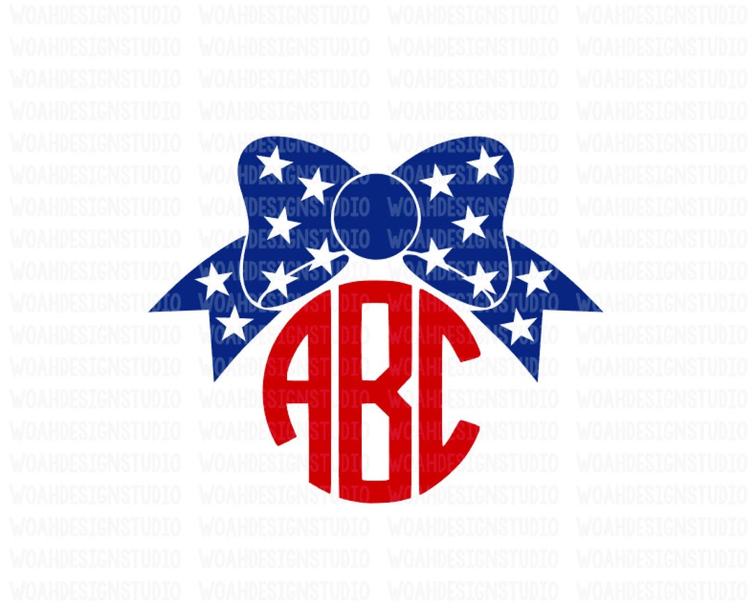4th of July Bow SVG, 4th of July SVG, Fourth of July Svg, SVG Files