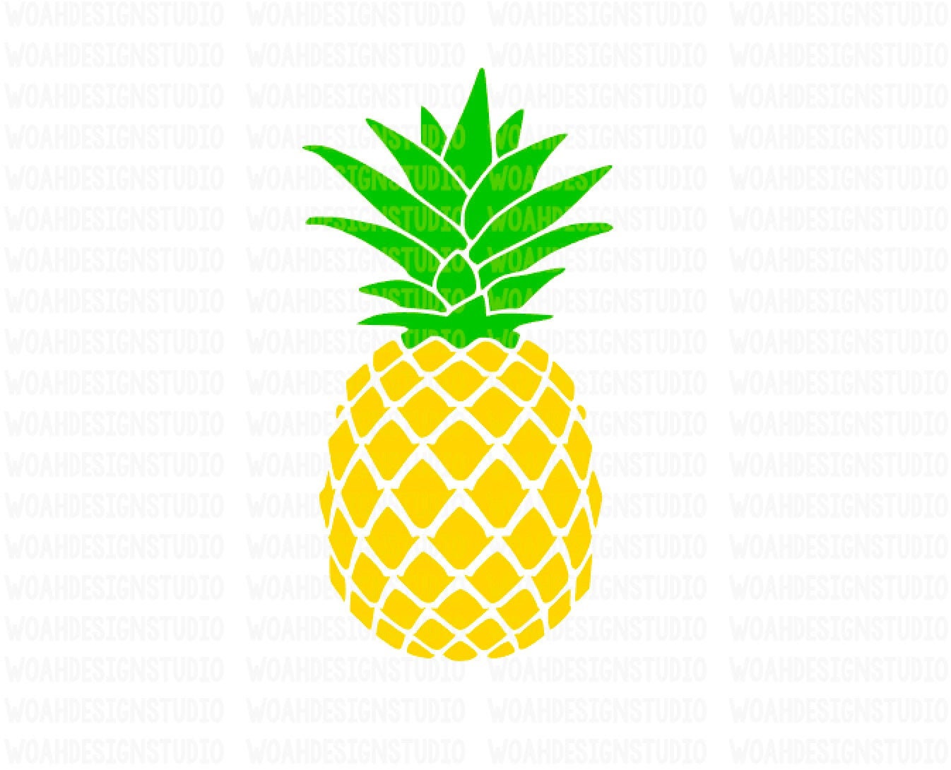 Pineapple SVG Pineapple Monogram Frames SVG Summer Svg Svg Etsy