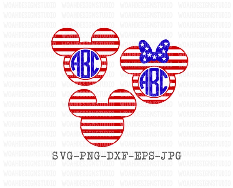 Download Fourth Of July SVG Micky Mouse Flag SVG Minnie Mouse Flag ...