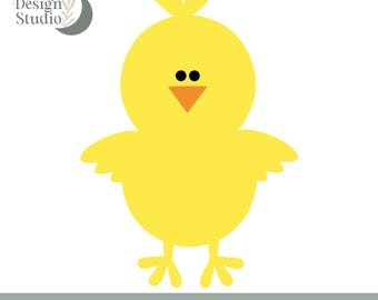 Easter Chick SVG: Cricut & Silhouette Cutting Files