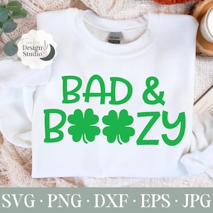 Malo y borracho, SVG del día de San Patricio, Svg de San Patricio, archivos Svg, archivos de corte Cricut y Silhouette