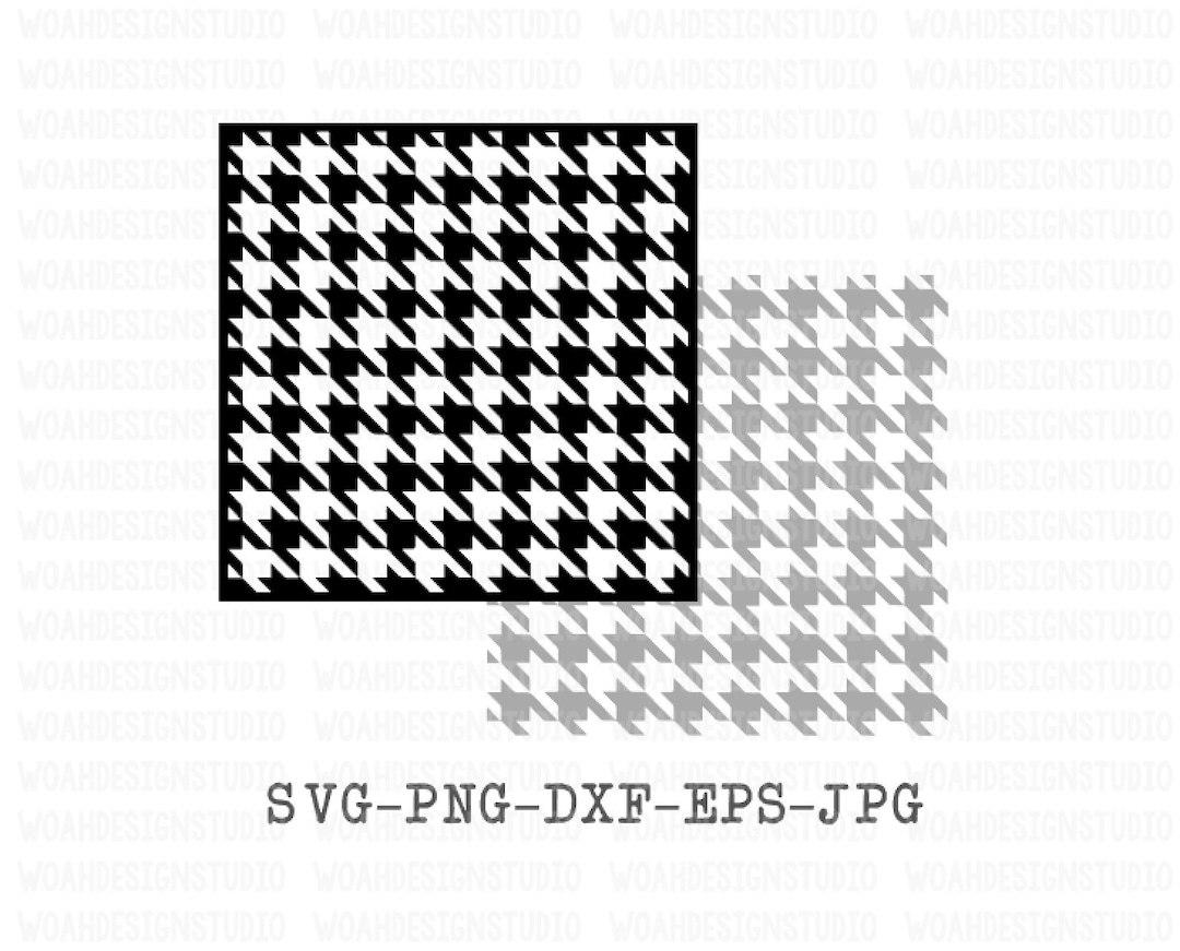 Houndstooth Pattern Background Vector (EPS, SVG, PNG Transparent