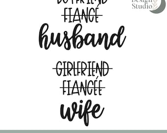 Womens Girlfriend Fiancee Wife T-Shirt Married 2019 Marriage Gift Womens Girlfriend Fiancee Wife T-Shirt Married 2019 Marriage Gift