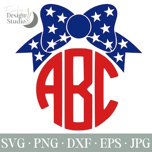 4th of July Bow SVG, 4th of July SVG, Fourth of July Svg, SVG files, Cricut and Silhouette Cut Files