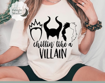 Chillin Like A Villain SVG: Cricut & Silhouette Cut Files