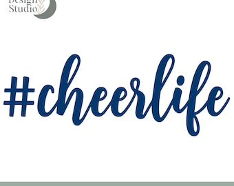 Cheerlife SVG File, Cheerleader Design (svg, png, jpg, eps, dxf)