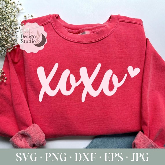 XOXO Valentine's Day SVG: Cricut & Silhouette Cut Files