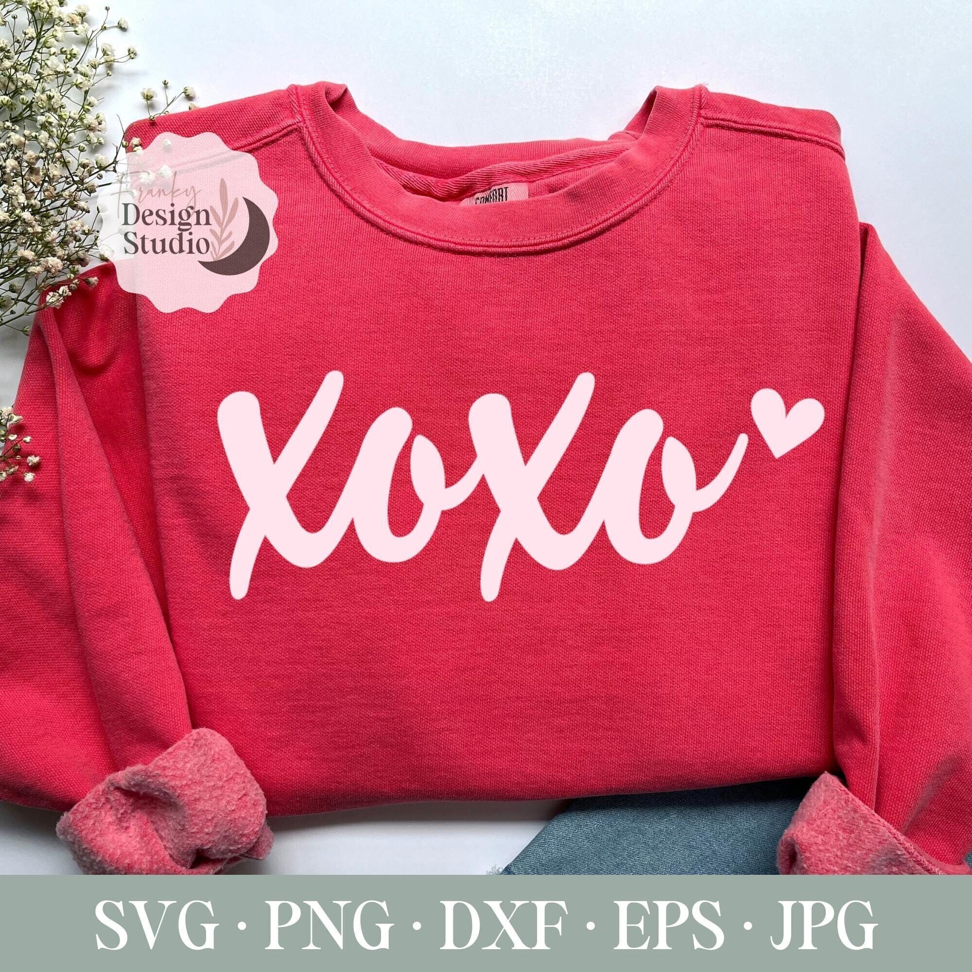 XOXO SVG, Valentine's Day Svg, Love Svg, Svg Files, Cricut and Silhouette Cut Files