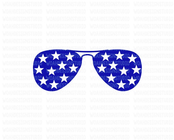 Download Star Glasses Svg Fourth Of July Svg Stars Sunglasses Etsy