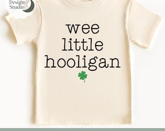 Wee Little Hooligan PNG, St Patrick's Day SVG, Wee Little Hooligan SVG, Retro Saint Paddy's Svg, Boy's St. Patricks Day, Shamrock Svg